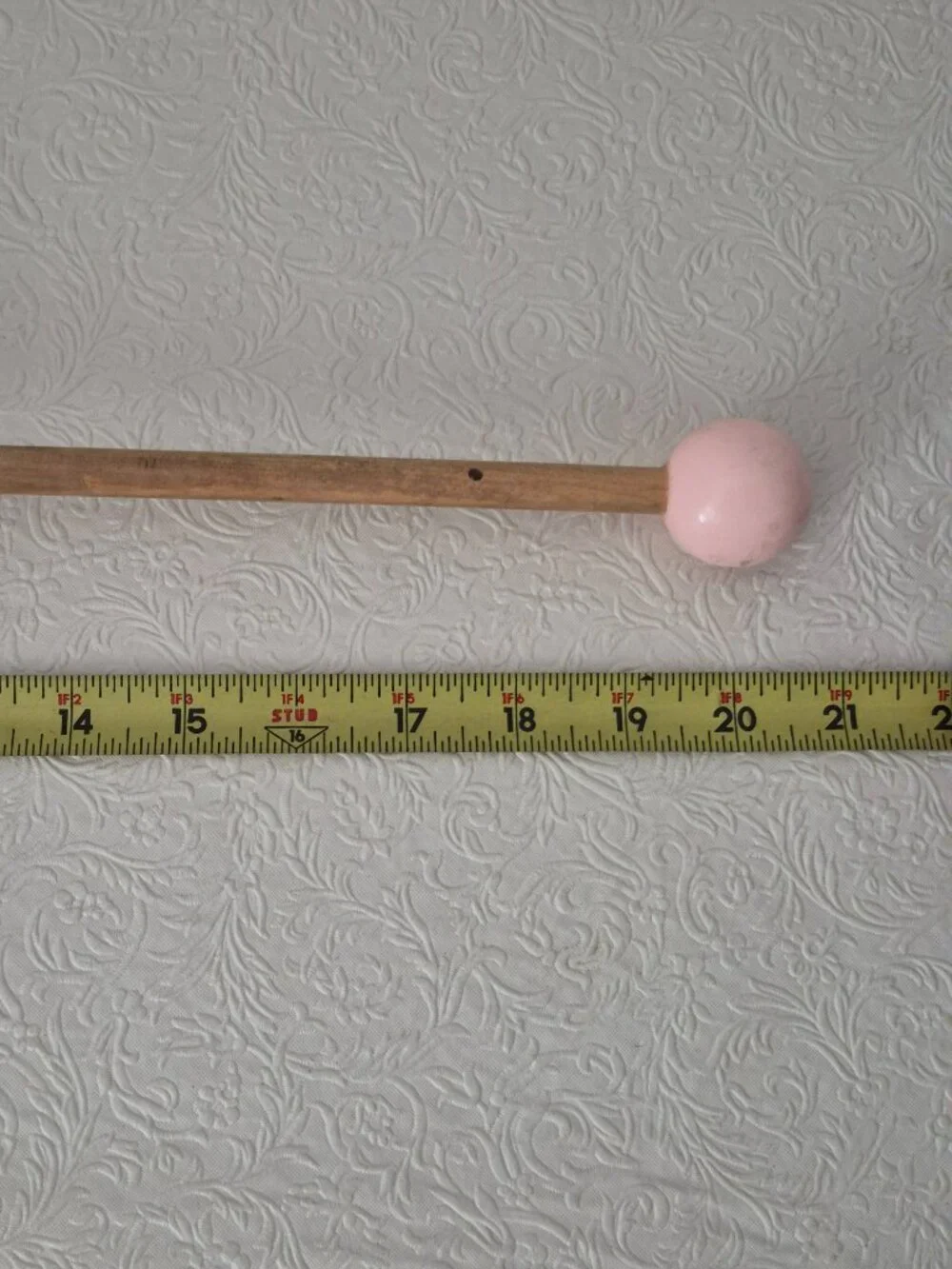 Wooden Rabbit Easter Bunny Kids Toddler Push Pull Clacker Toy Purple Pink